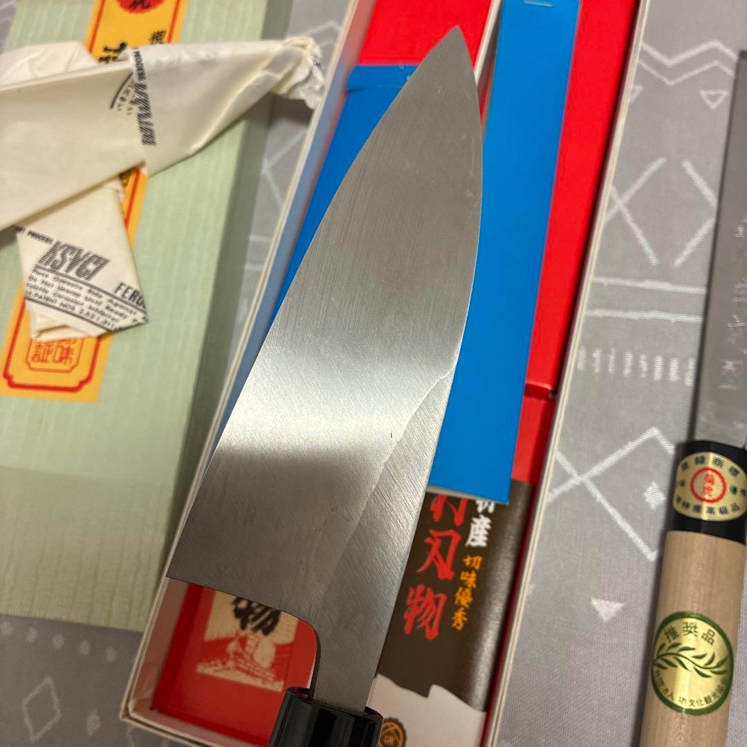 【新品 未使用】菊虎 高級出刃包丁/ 菜切り包丁 ２本セット