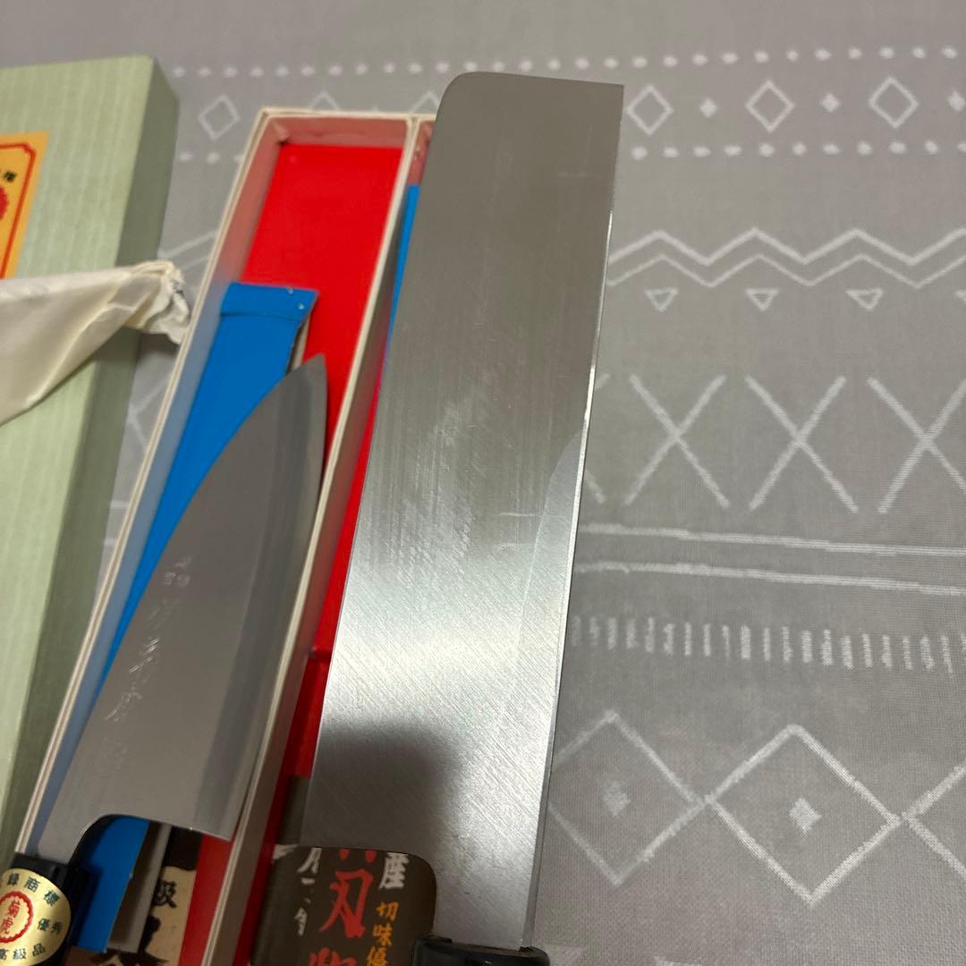 【新品 未使用】菊虎 高級出刃包丁/ 菜切り包丁 ２本セット