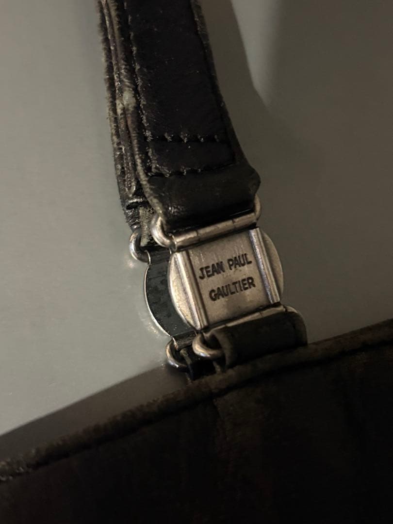バッグ Jean Paul Gaultier leather tote bag