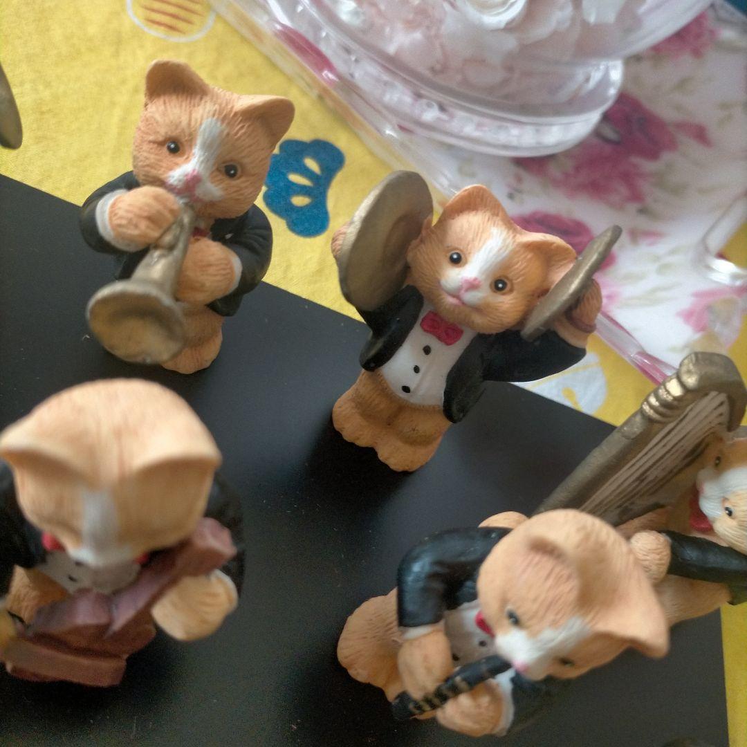 ♥猫ちゃんのオーケストラ　コンプリートセット（猫10匹と台座付き）新品未使用‼️