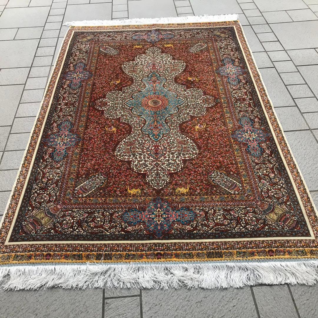 ペルシャ クム シルク ラグ/サイズ:100x150cm.. .. 249.