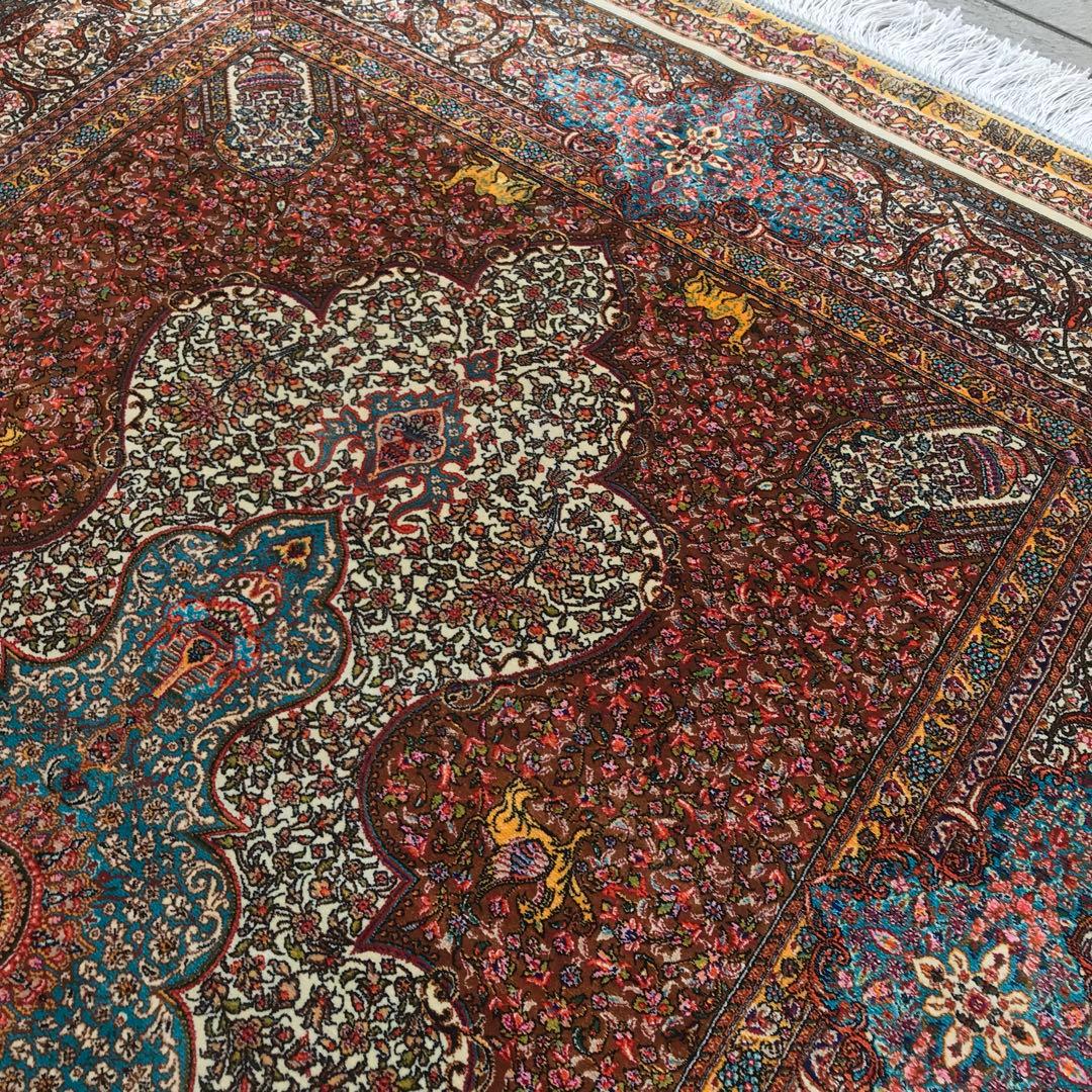 ペルシャ クム シルク ラグ/サイズ:100x150cm.. .. 249.