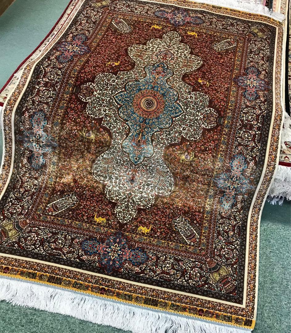 ペルシャ クム シルク ラグ/サイズ:100x150cm.. .. 249.