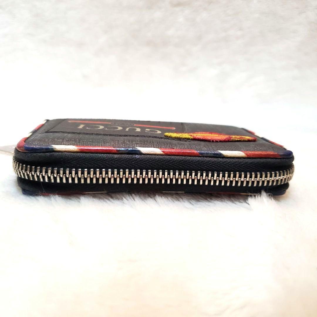 美品 GUCCI グッチ ケース ナイトクーリエ GG タイガー レザー