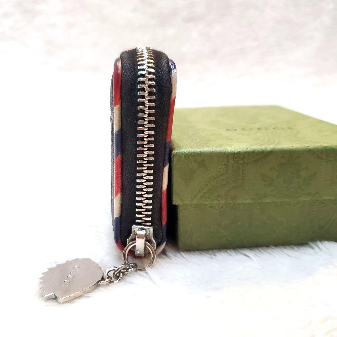 美品 GUCCI グッチ ケース ナイトクーリエ GG タイガー レザー