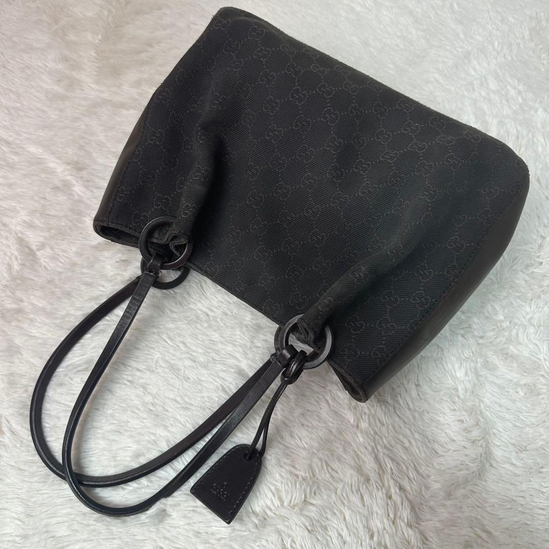 グッチ GGキャンパス トートバッグ ダークブラウン ポシェット付
