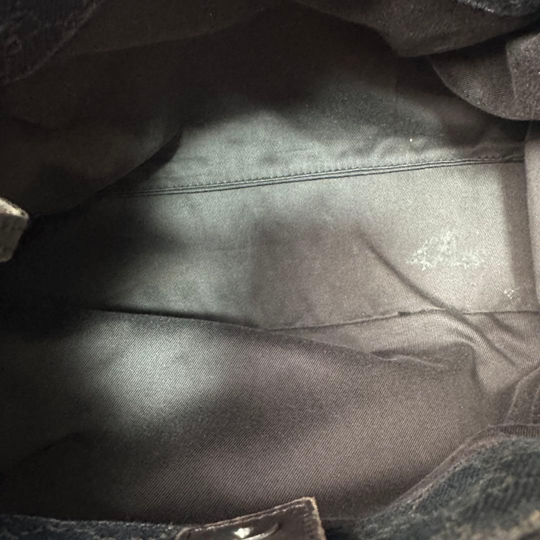 グッチ GGキャンパス トートバッグ ダークブラウン ポシェット付