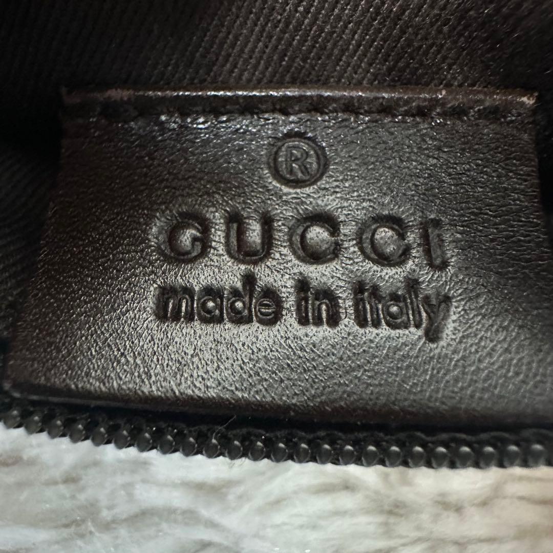 グッチ GGキャンパス トートバッグ ダークブラウン ポシェット付