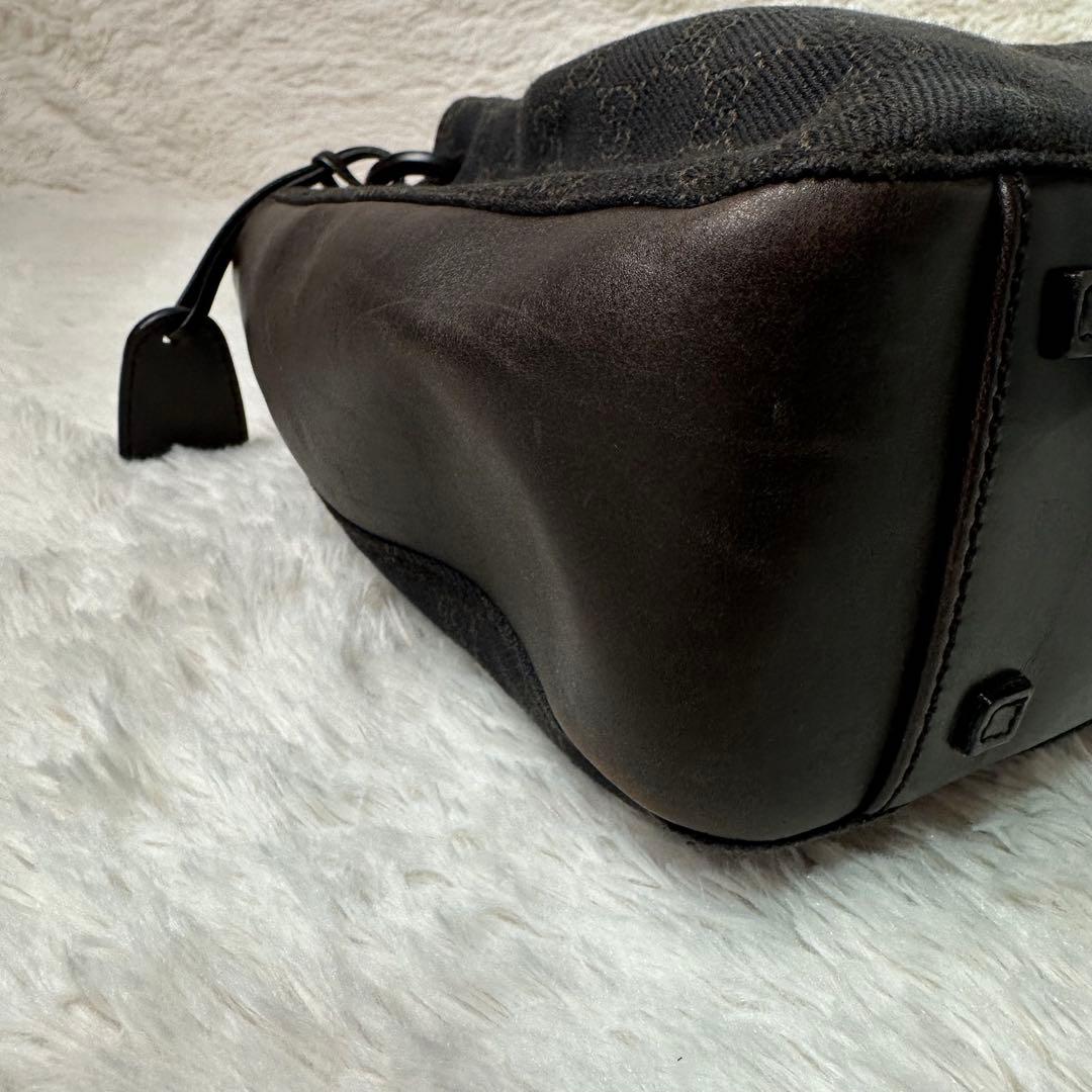 グッチ GGキャンパス トートバッグ ダークブラウン ポシェット付