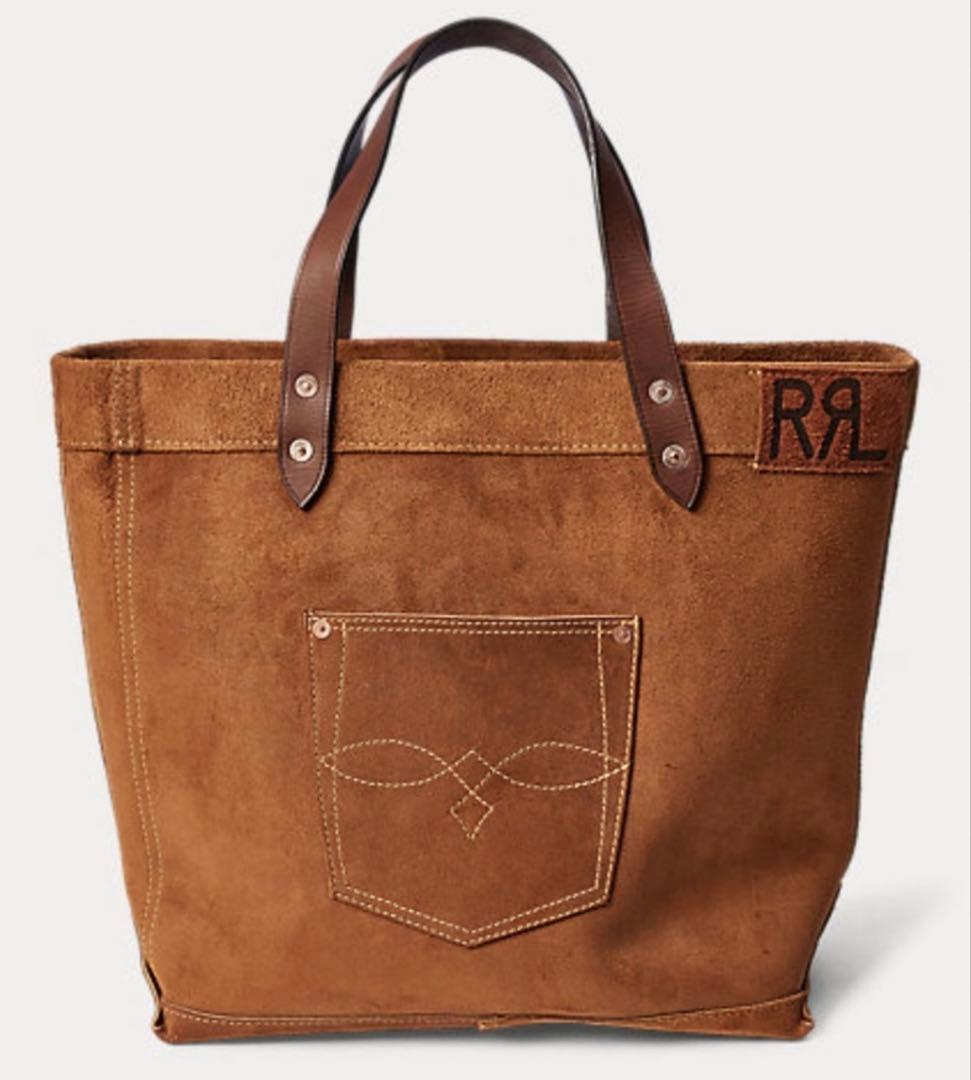 RRL ダブルアールエル Ranch Suede Tote定価23万コロラド牛革