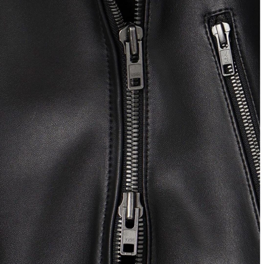 【美品】23区　本革ラムレザーダブルライダース黒　S〜M 上品上質通勤きれいめ