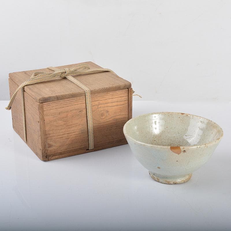 朝鮮美術　李朝　高麗白磁　鉢　碗　時代箱　M　R4265