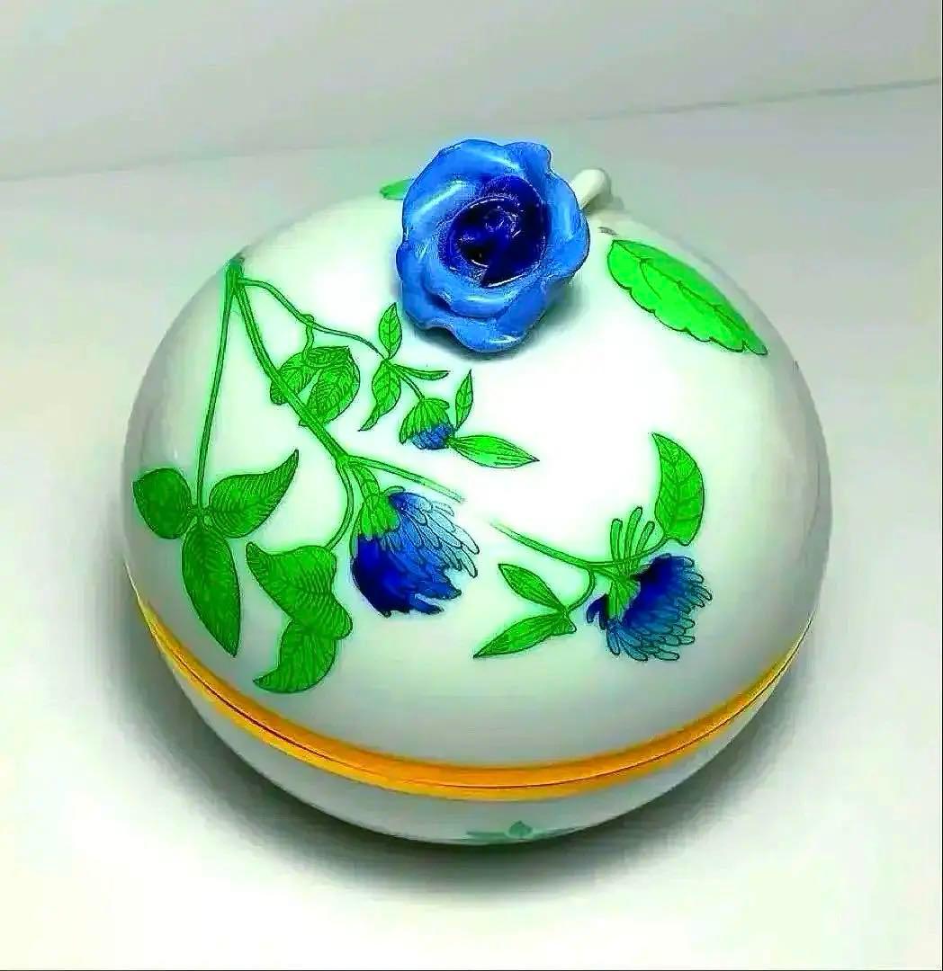 ヘレンド　ハーブガーデン　ボンボニエール小物入れ