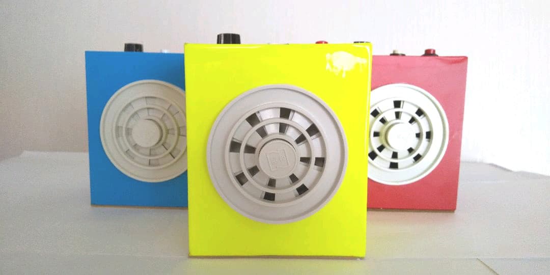 ハンドメイド  8曲記憶オルゴール ネオンイエロー