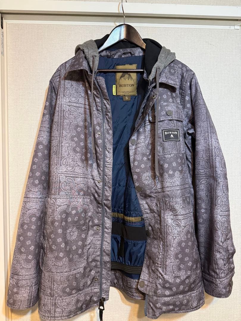 BURTON スノーボードウェア ペイズリー柄　Sサイズ