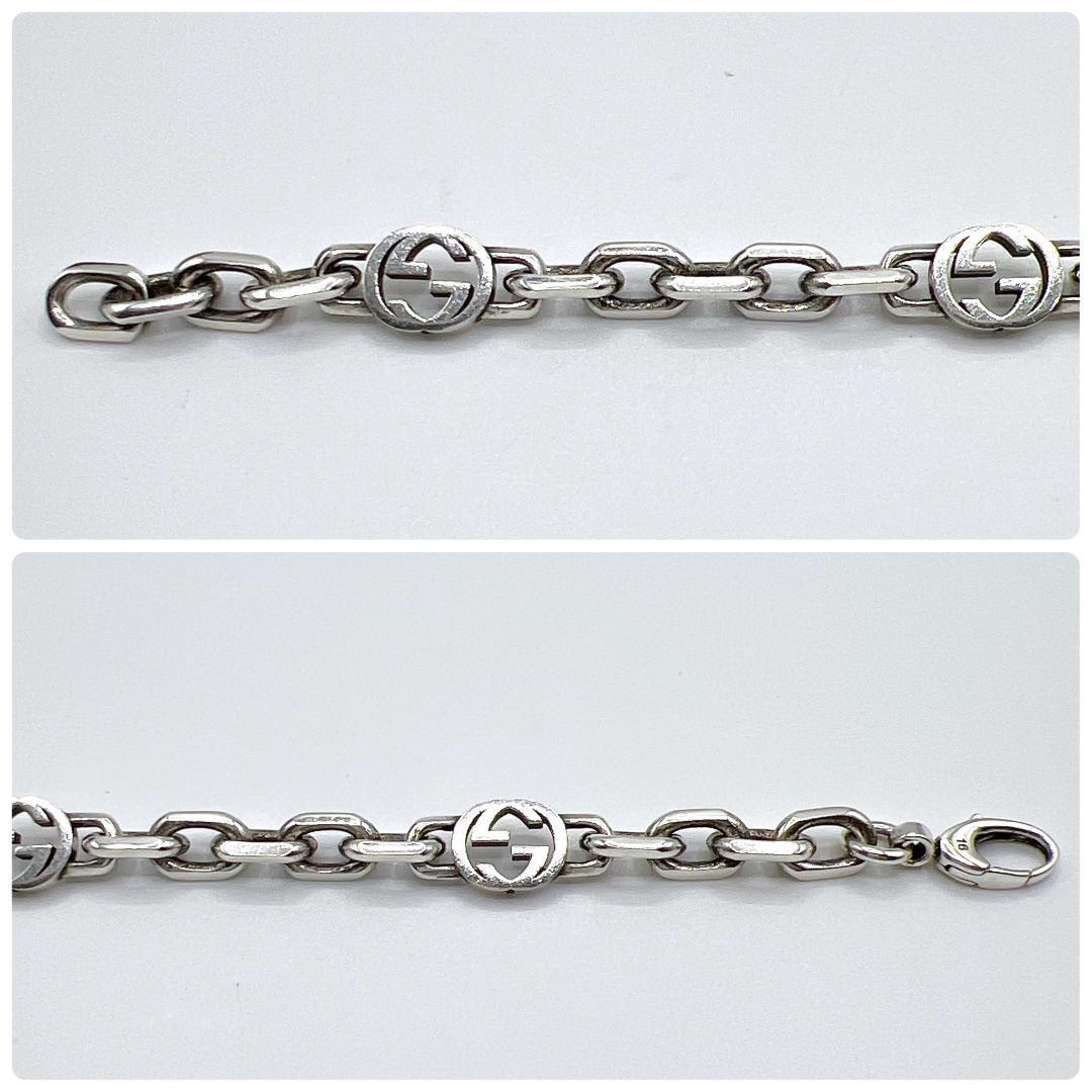 GUCCI グッチ インターロッキングG シルバーブレスレット Ag925 16