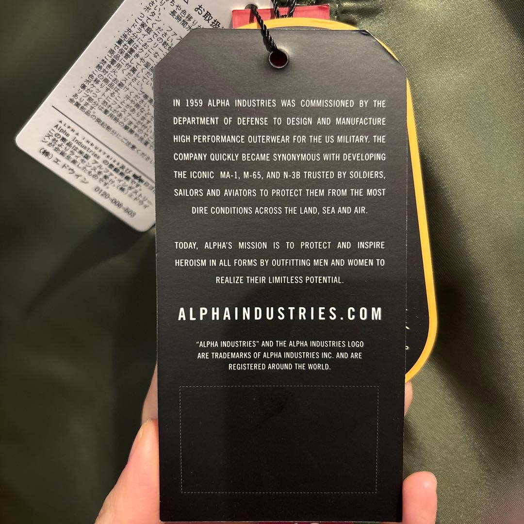 alpha industries MA-1 新品未使用タグ付き　アウター　M