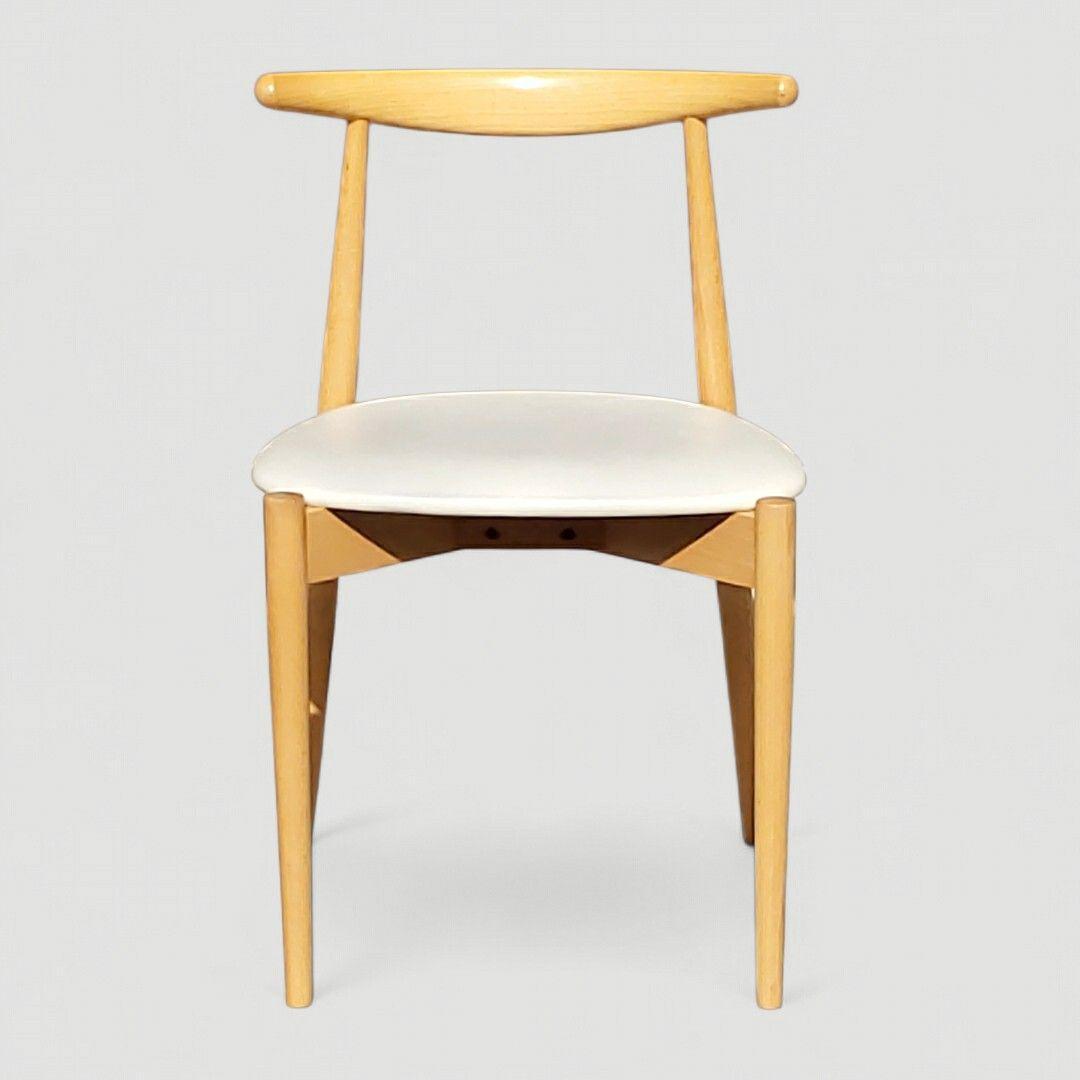 秋田木工 曲木 ダイニングチェア No.0808 IDC大塚家具 ホワイト ③