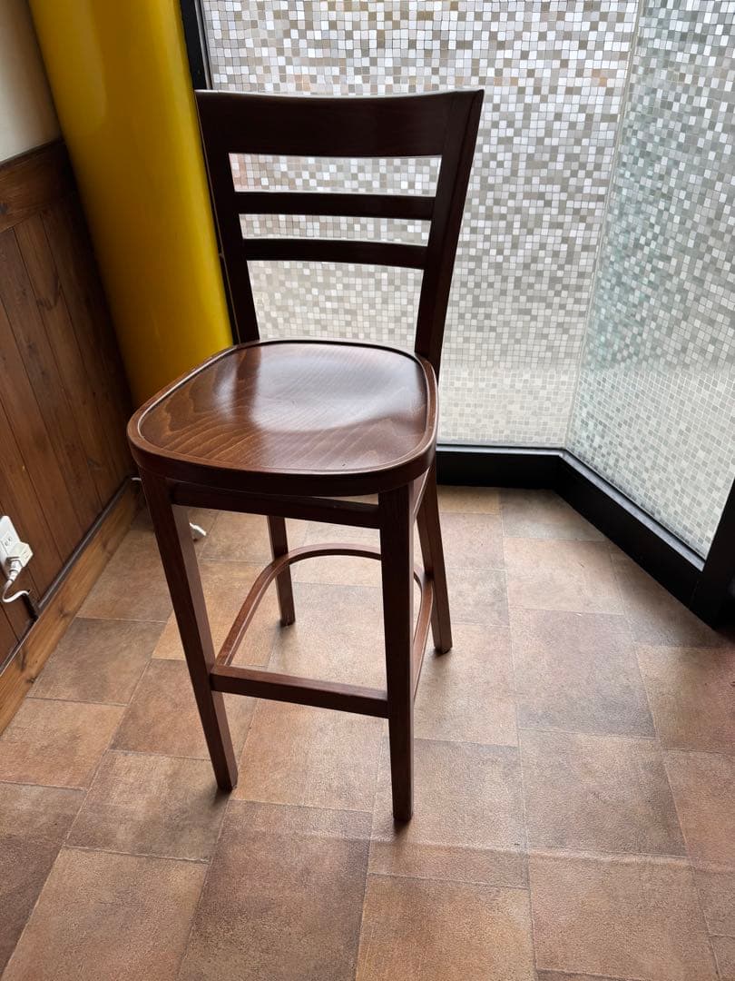 木製ブラウンバースツール