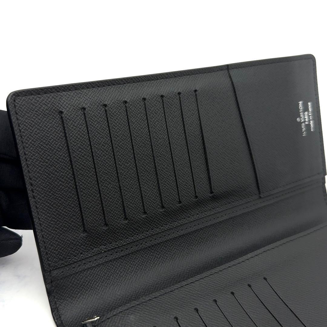 【ほぼ新品】ルイヴィトン タイガ ポルトフォイユ ブラザ 長財布 ノワール 黒