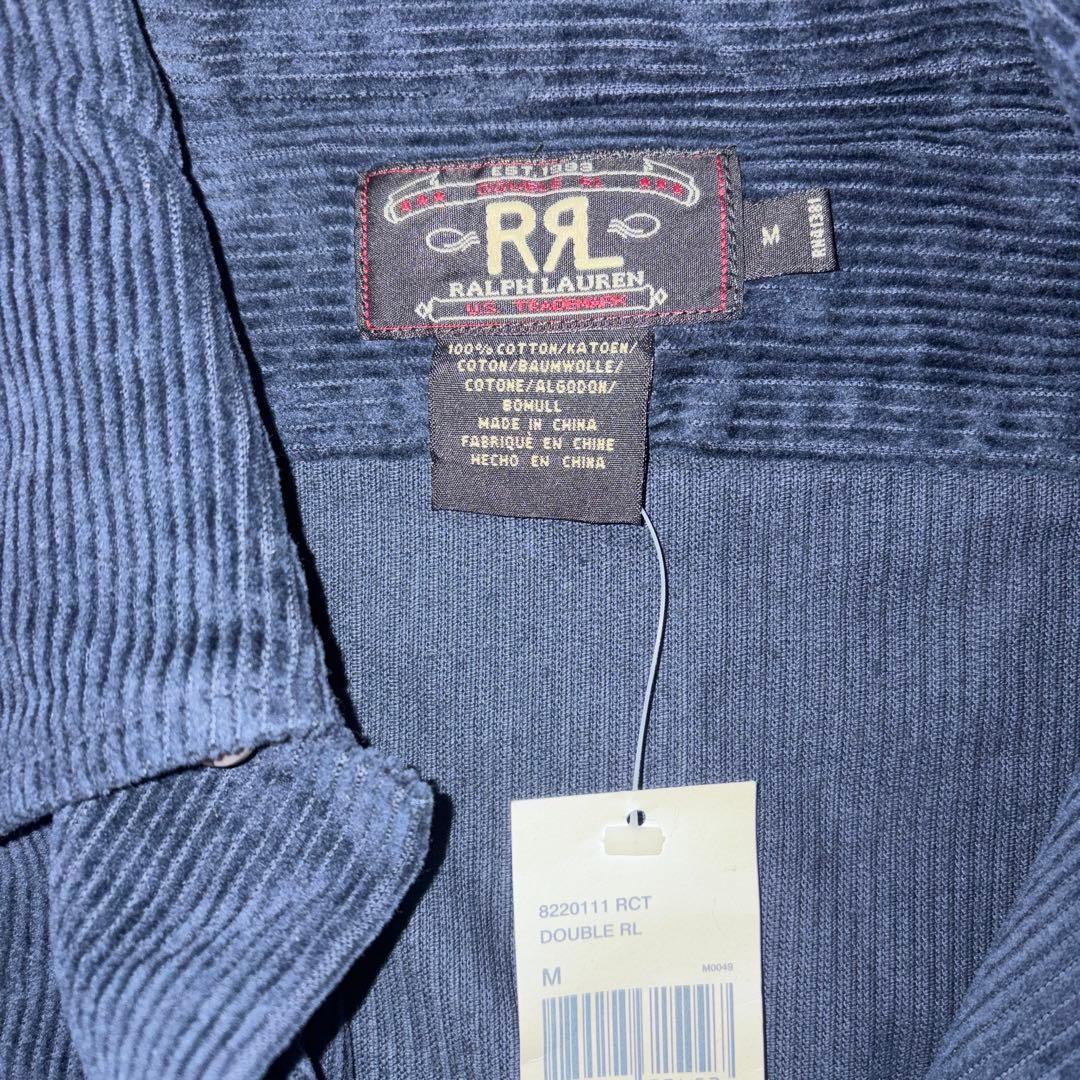 ぱ*ち様 新品未使用RRL ダブルアールエル　 ネイビーコーデュロイシャツ