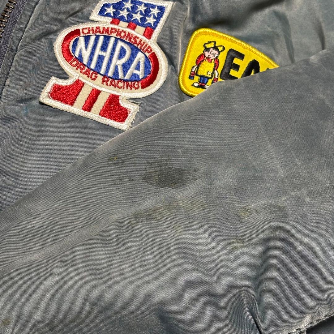 90s USA MA-1 フライト ボンバージャケット フェード グランジ