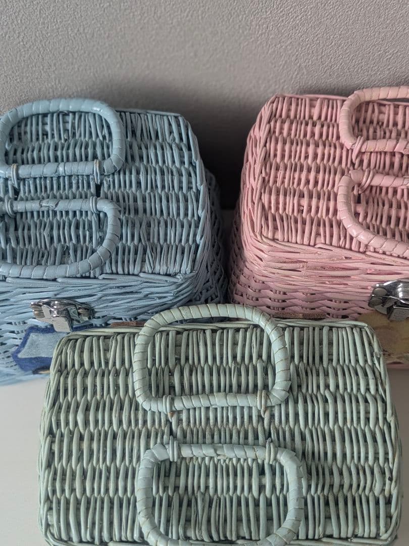 ミニバスケット 籠 昭和レトロ カゴ