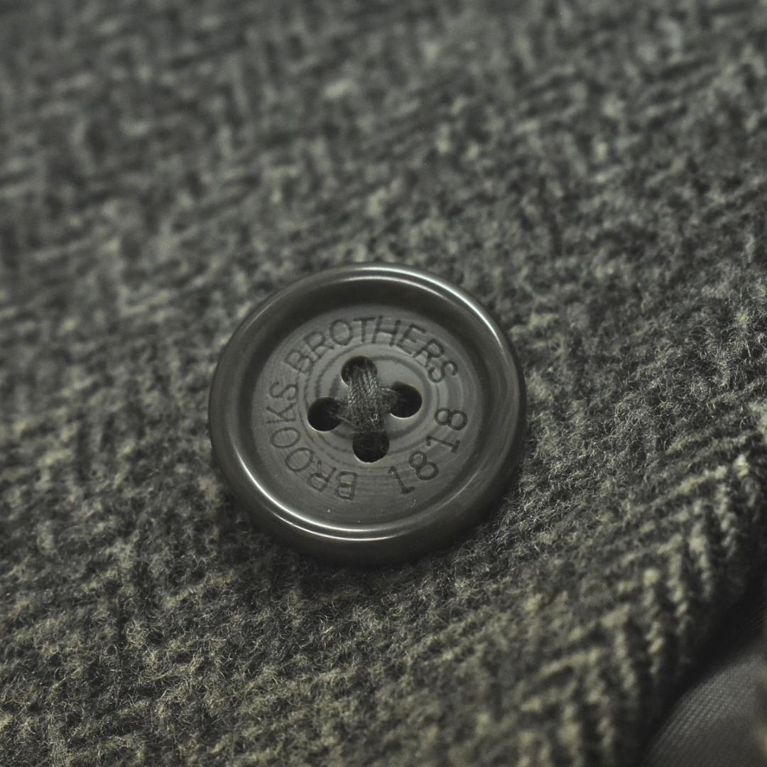 ブルックスブラザーズ 346 シングル チェスターコート ヘリンボーン柄