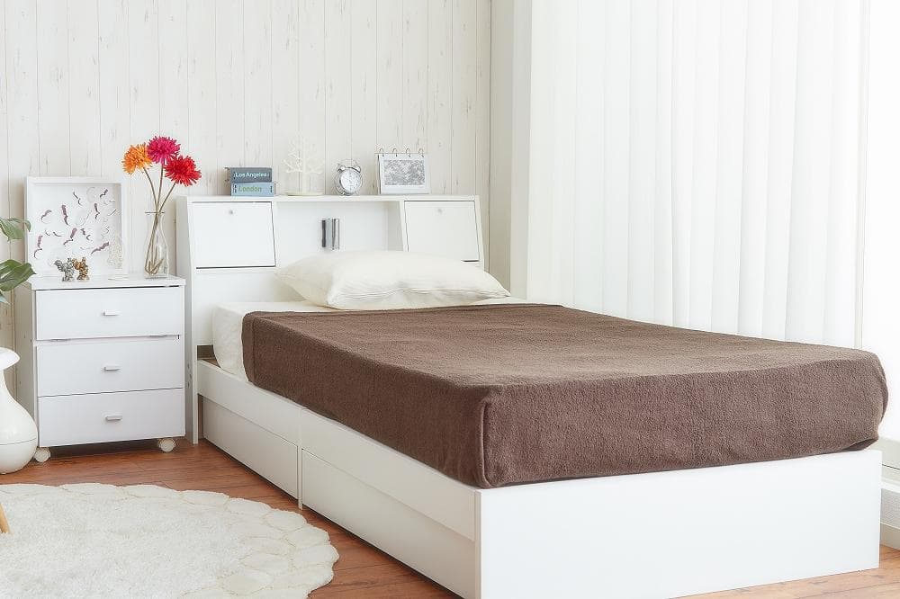 【シングル】Alloys(アロイス)引出し付ベッド  +【マットレス】