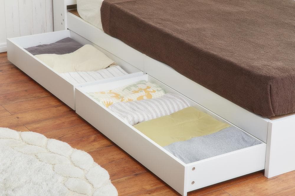 【シングル】Alloys(アロイス)引出し付ベッド  +【マットレス】