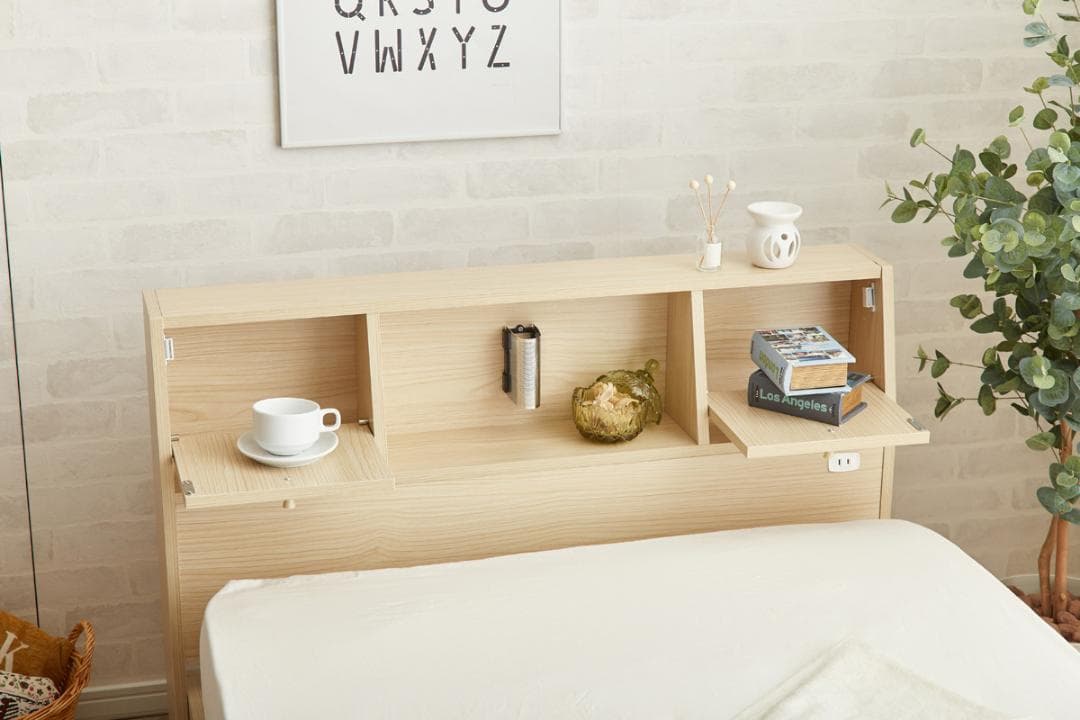 【シングル】Alloys(アロイス)引出し付ベッド  +【マットレス】