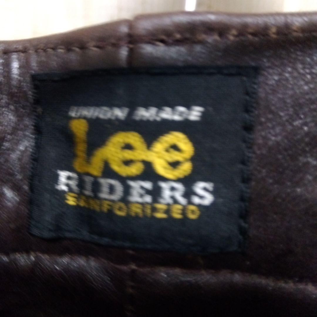 Lee こげ茶　レザー　ライダース　パンツ　新品　未使用
