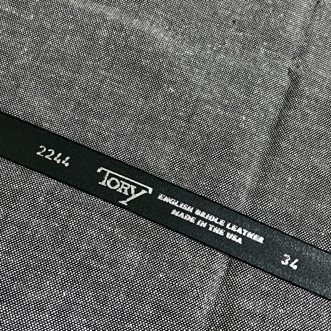 TORY LEATHER 3/4 Creased Belt【SIZE:34】