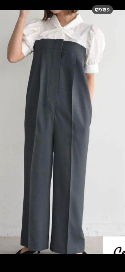 セン　Cen.　レディース　マリンオールインワン　36サイズ グレー