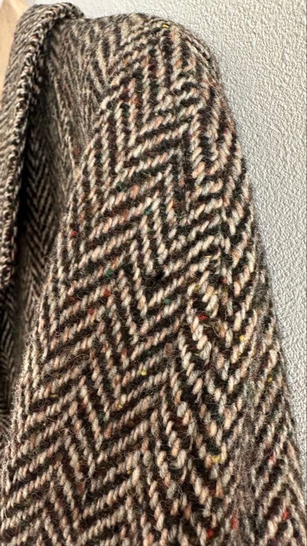 Burberry‘s herringbone irish tweed coat