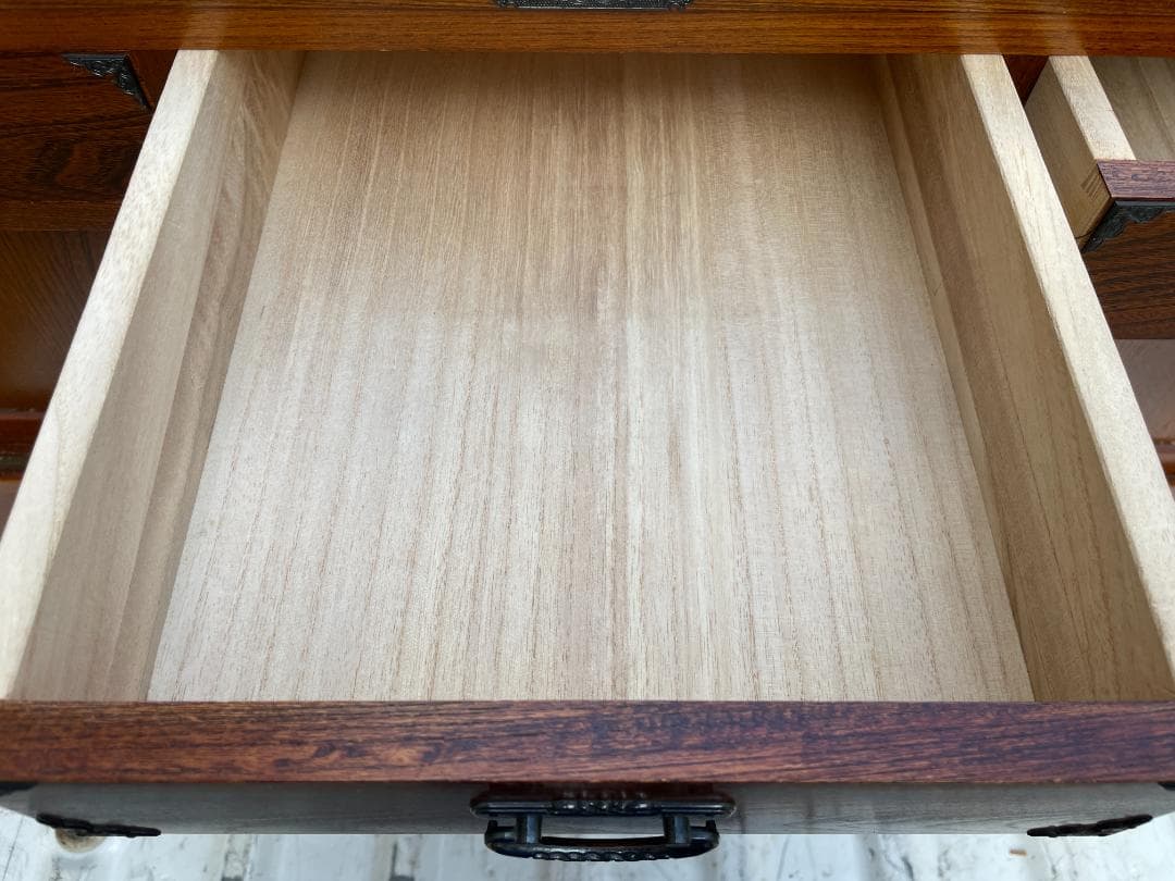 ★状態〇 昭和 レトロ 家具 茶箪笥 H51.5xW90xD38.5 ローボード