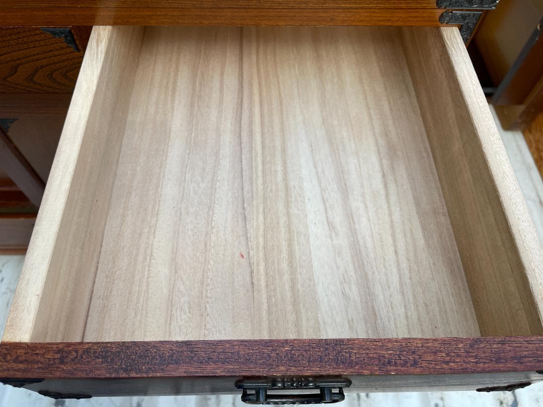 ★状態〇 昭和 レトロ 家具 茶箪笥 H51.5xW90xD38.5 ローボード