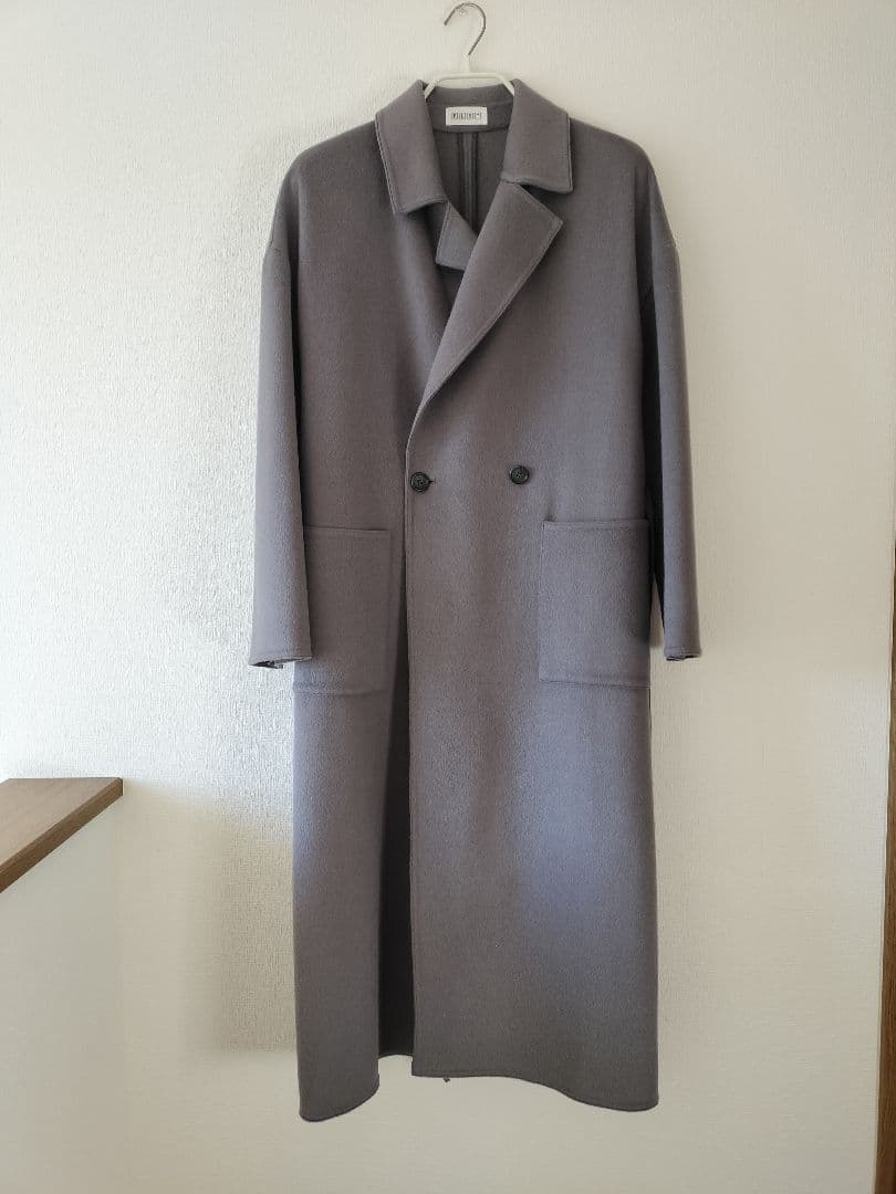 美品 PLST　プラステ　ウールテンセルリバーチェスターロングコート