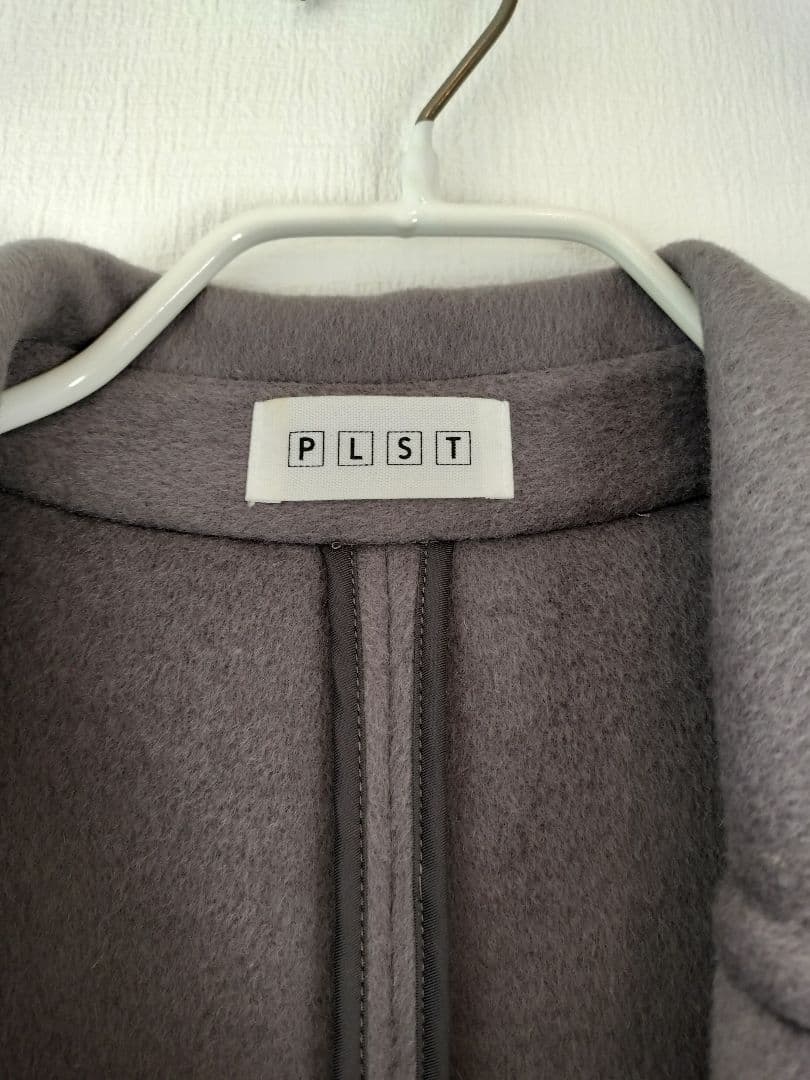 美品 PLST　プラステ　ウールテンセルリバーチェスターロングコート