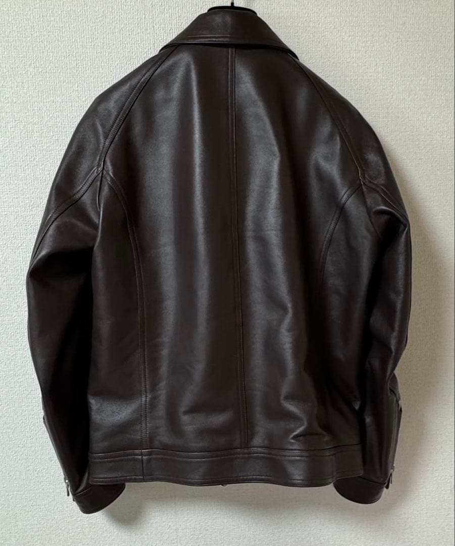 EMMETI GIACOMO エンメティ　ジャコモ　襟付きラムレザージャケット