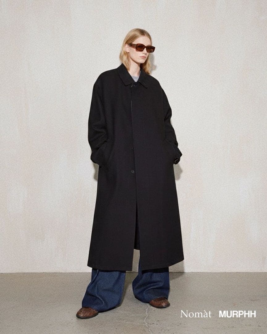 NomatノマットCotton Wool Soutien Collar Coat