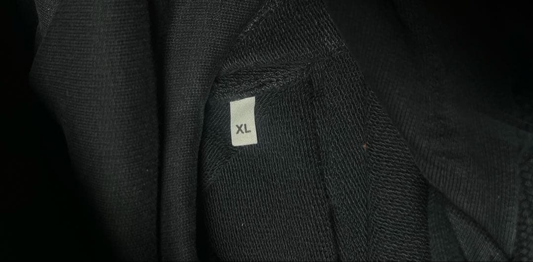 AMI PARIS ハート刺繍 パーカー XL ブラック