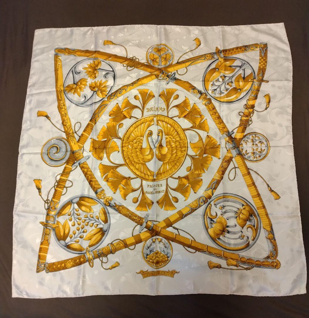 【HERMES】エルメス スカーフ カレ90 DAIMYO 日出る国の皇子