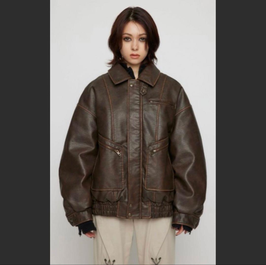 LAGUA GEM SCRATCH VINTAGEブルゾン