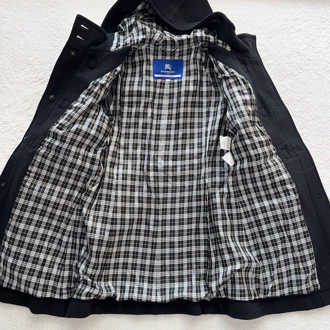 美品✨BURBERRY ブルーレーベル ダッフルコート チェック　ホースロゴ