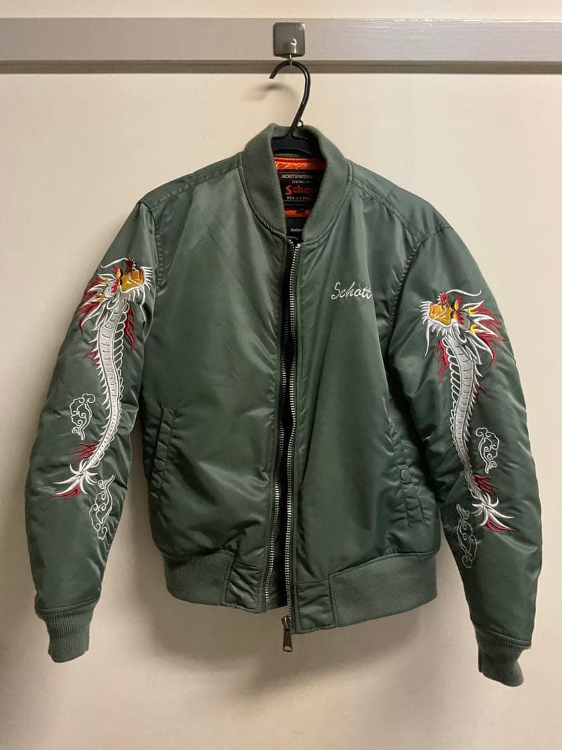 【Schott × Anderson Bell】 MA-1 type 刺繍入り