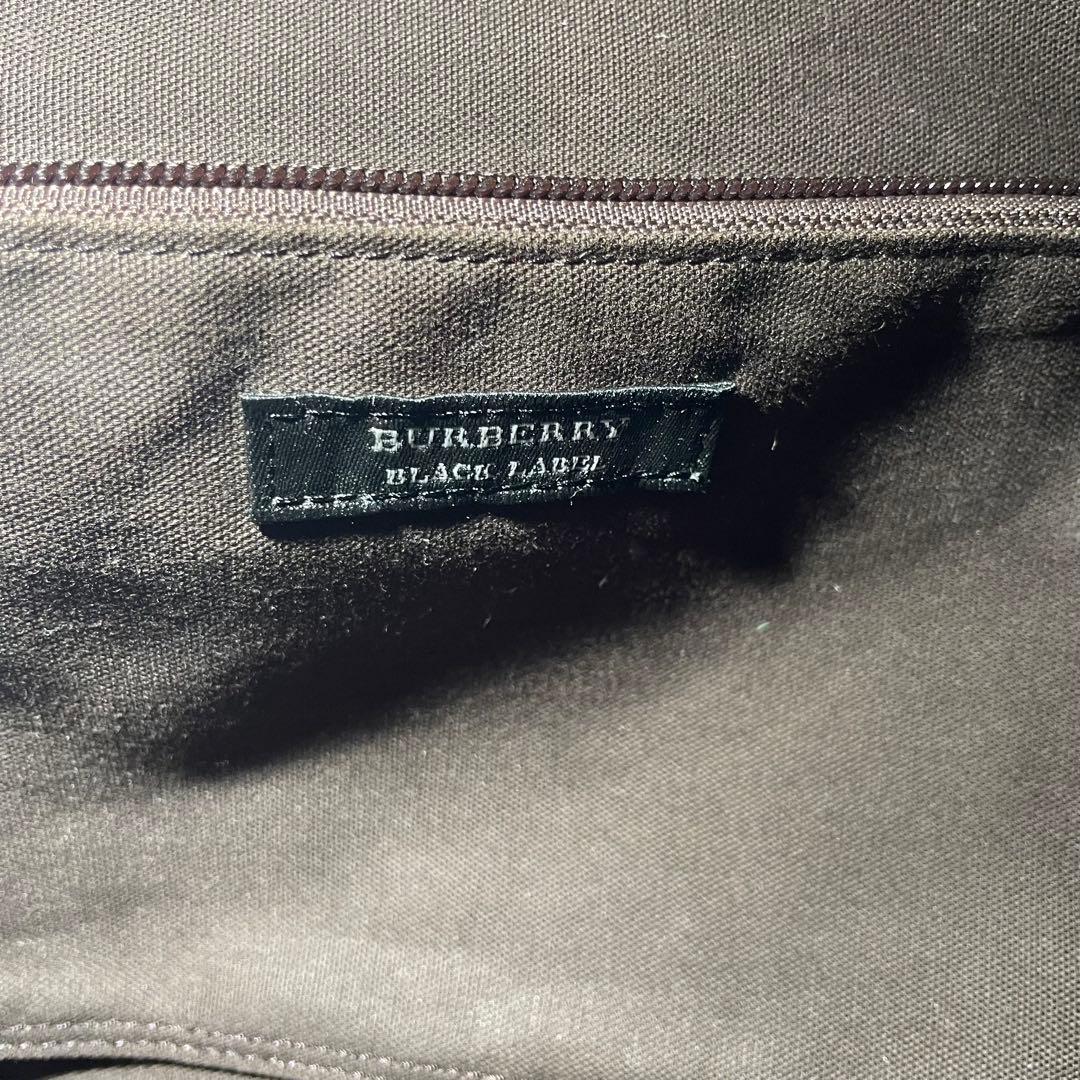 極美品 バーバリー ブラックレーベル ショルダーバッグ 斜め掛け 茶色