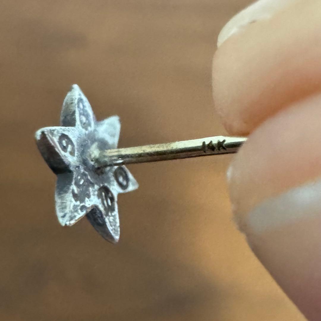 CHROME HEARTS クロムハーツ スター スタッド ピアス