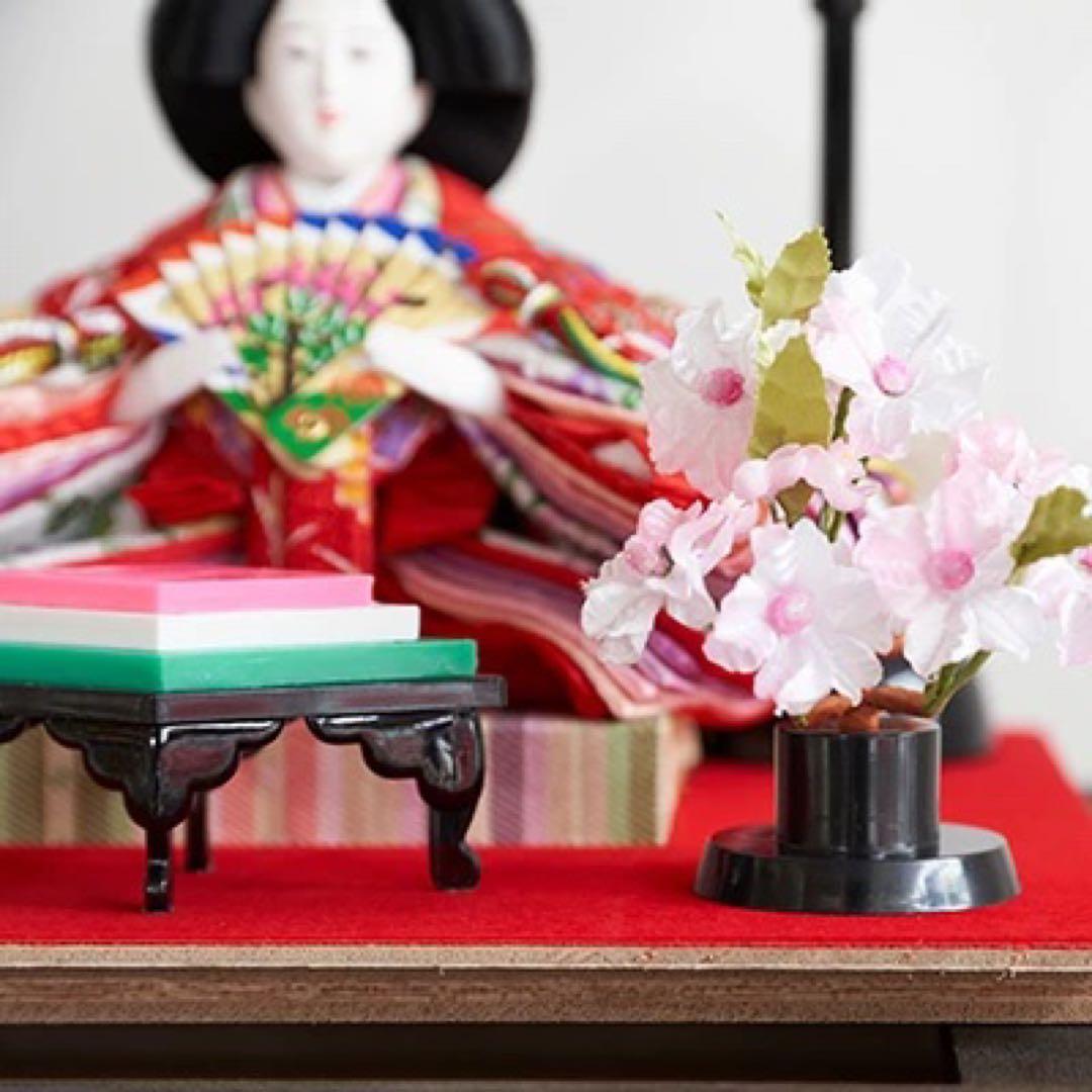 ひな人形 雛人形 新品 コンパクト 日本製 ケース飾り ひなまつり TKN02