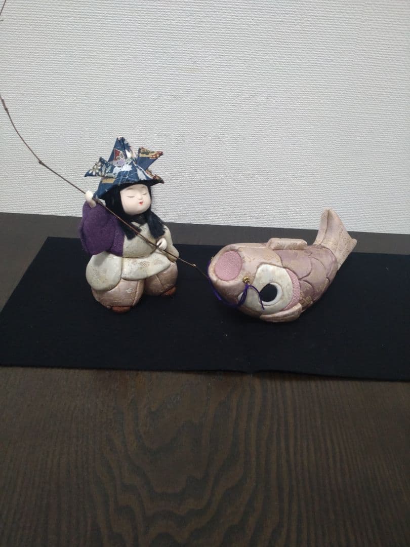 【雛蔵】木目込人形　鯉釣りA